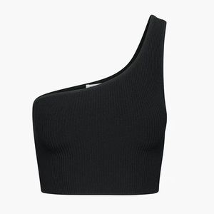 ARITZIA Sculpt Knit One-Shoulder Cropped Tank